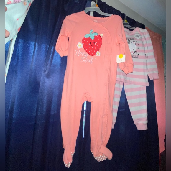 Set of baby girl pj’s.  Different sizes.  A way - Picture 5 of 6